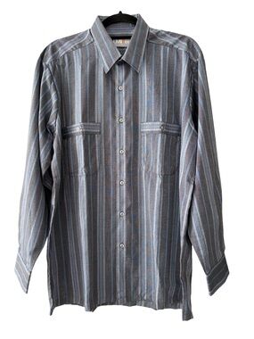 NWOT Vintage i.Miller Canada Casuals Striped Button Down Shirt - Size L